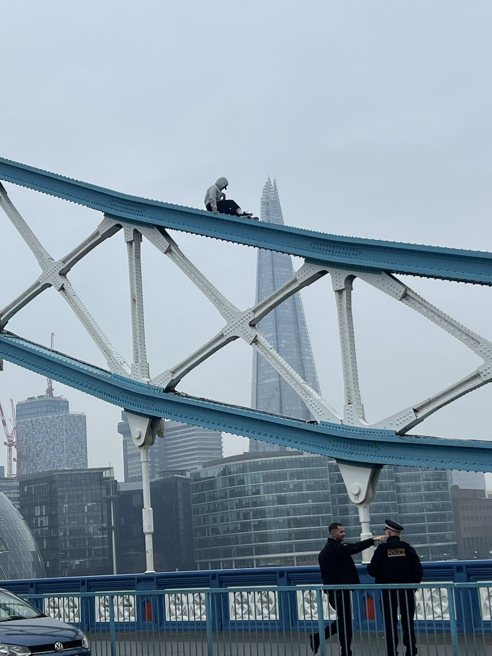 Man on Tower Bridge