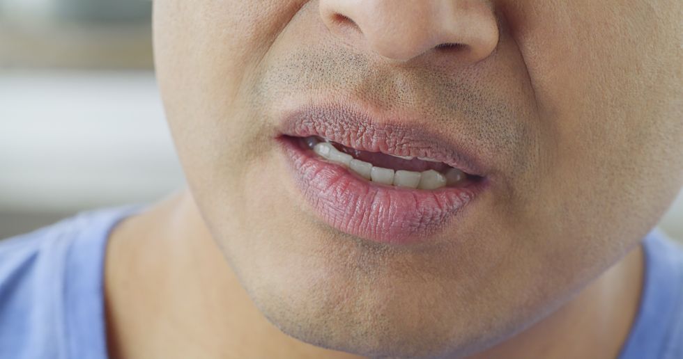 MAN'S MOUTH STOCK