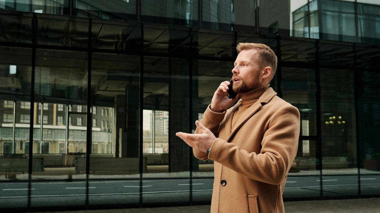 Man talking on phone
