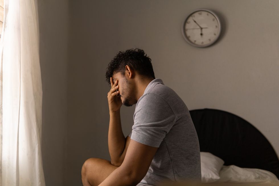 Man unable to sleep