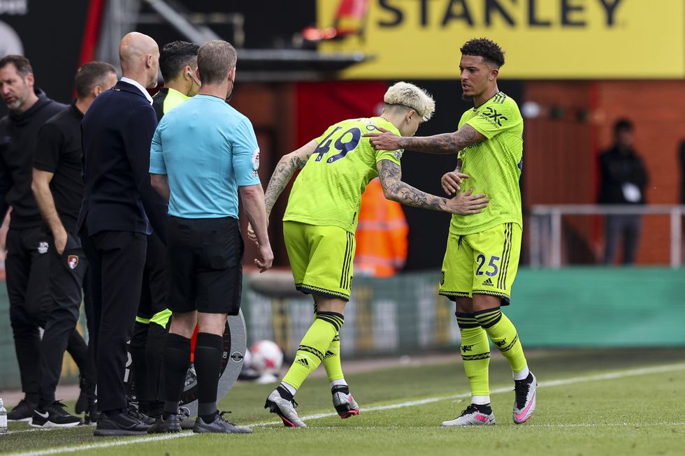 Man United Alejandro Garnacho Jadon Sancho