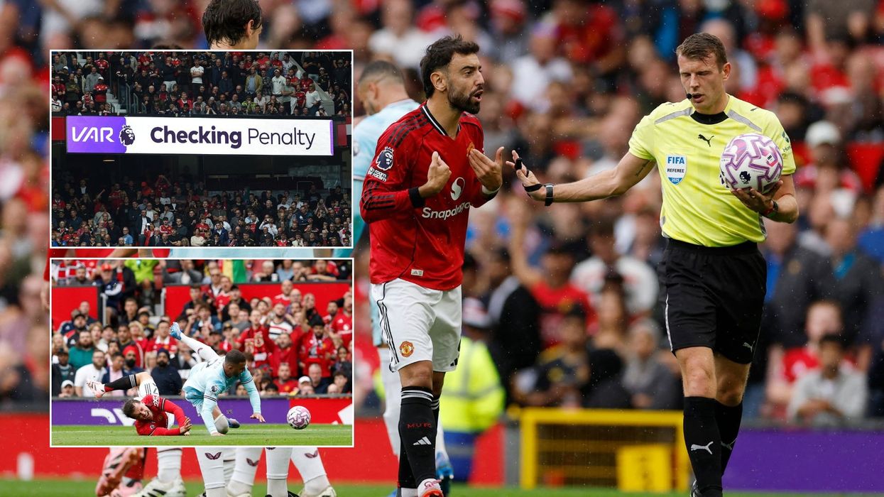 Man United denied penalty after FIVE MINUTE VAR check with fans left furious in Burnley clash