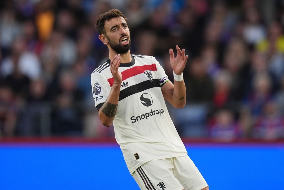 Man Utd Bruno Fernandes Crystal Palace