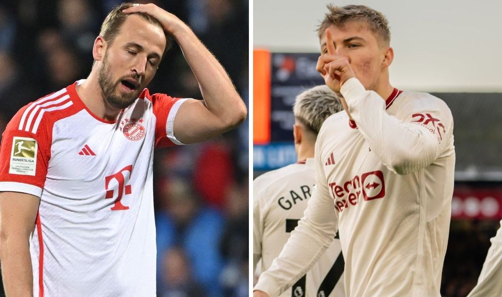 Man Utd Harry Kane Rasmus Hojlund