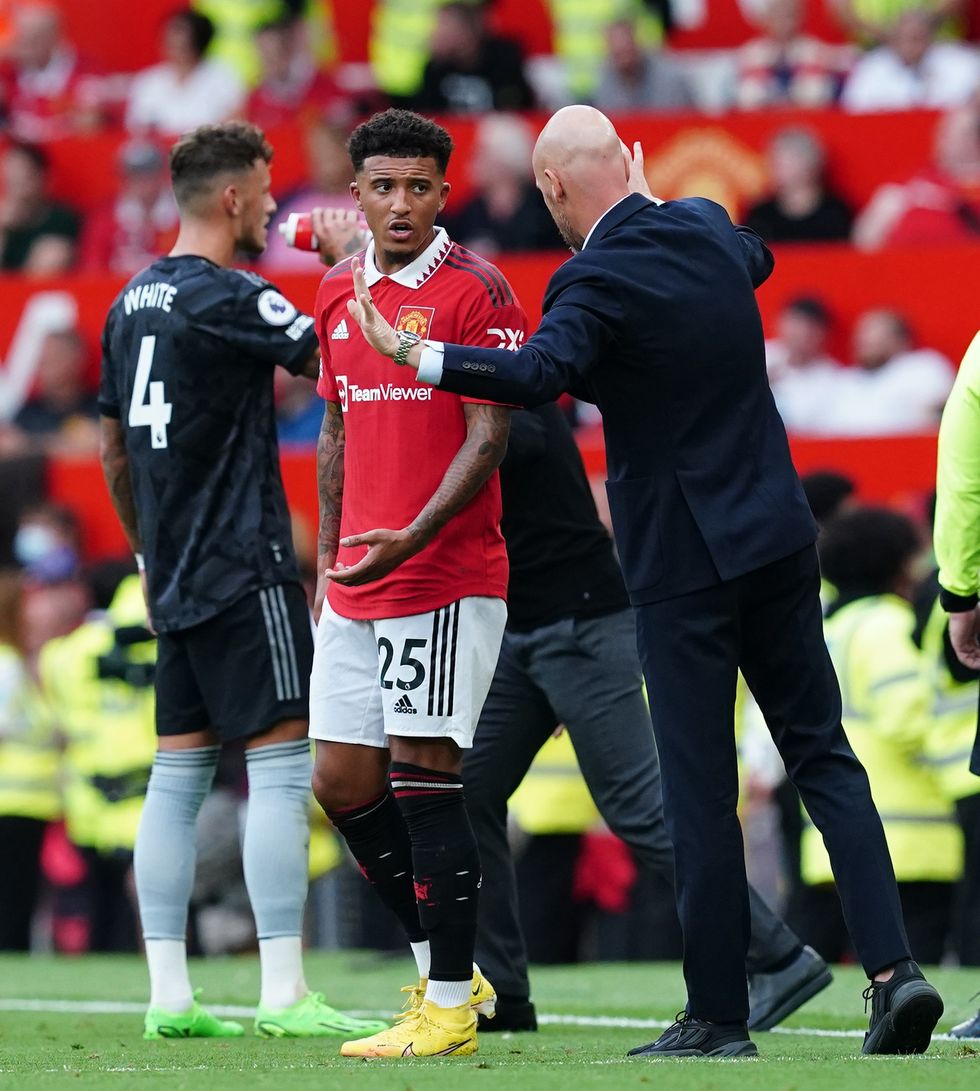 Man Utd Jadon Sancho Erik ten Hag