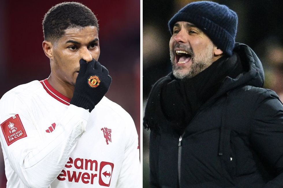 Man Utd Marcus Rashford Pep Guardiola