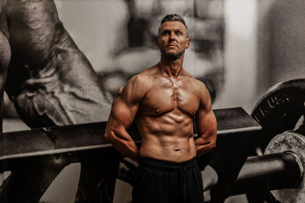 Man weight loss after