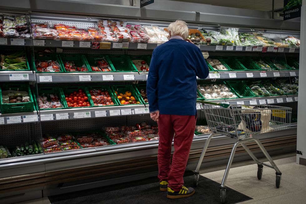 Man with a shopping trolley
