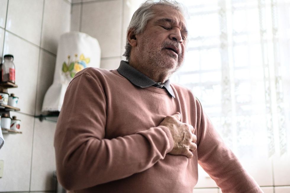 MAN WITH HEART PAIN