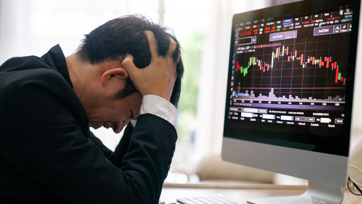 Man worried about stock market crash