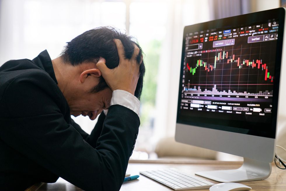 Man worried about stock market crash