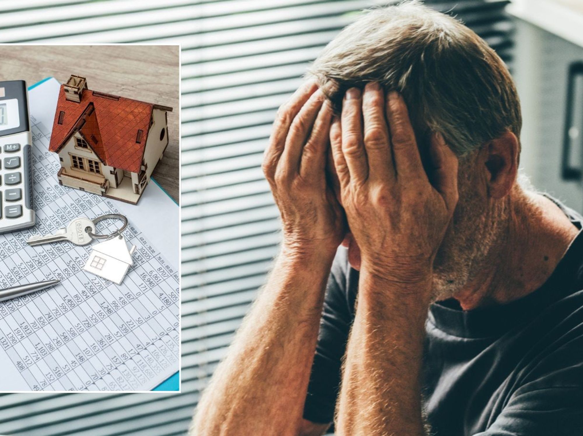 Man worried and mortgage bill