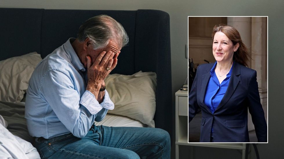 Man worried and Rachel Reeves