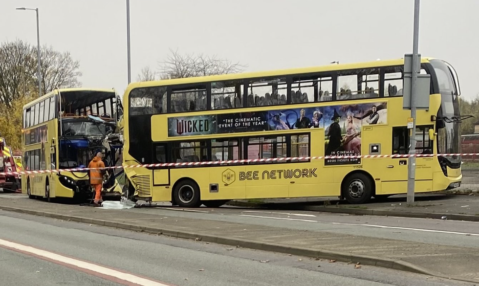 Manchester bus crash
