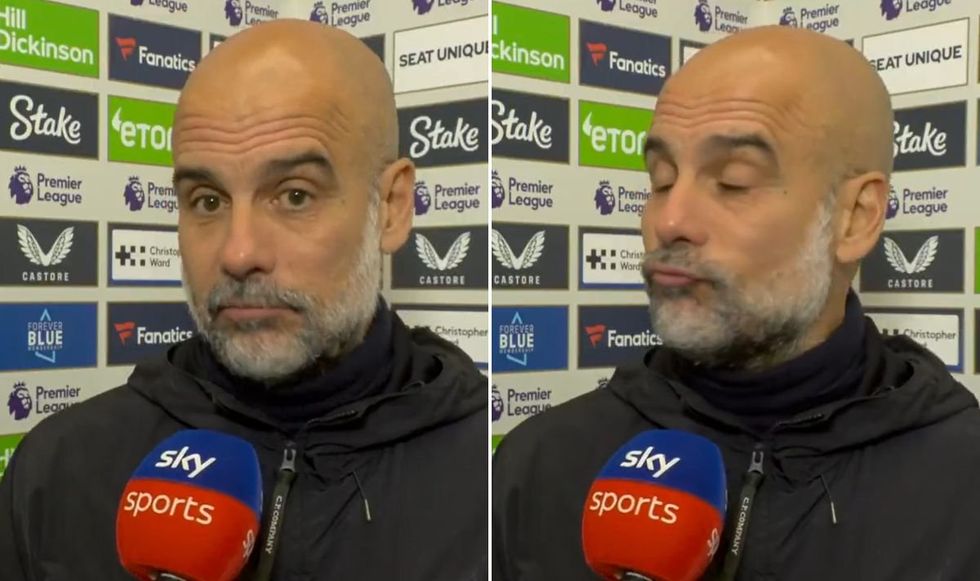 Manchester City boss Pep Guardiola was left fuming over the decision