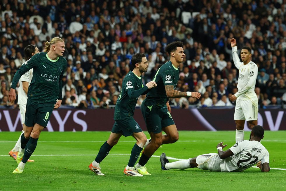 Manchester City came from behind to beat Real Madrid, with Nico O'Reilly netting the equaliser from a corner