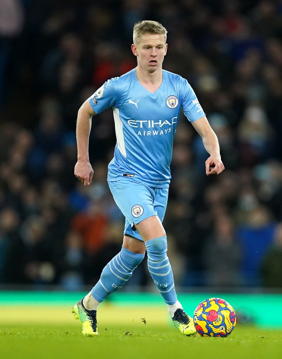 Manchester City defender Oleksandr Zinchenko.