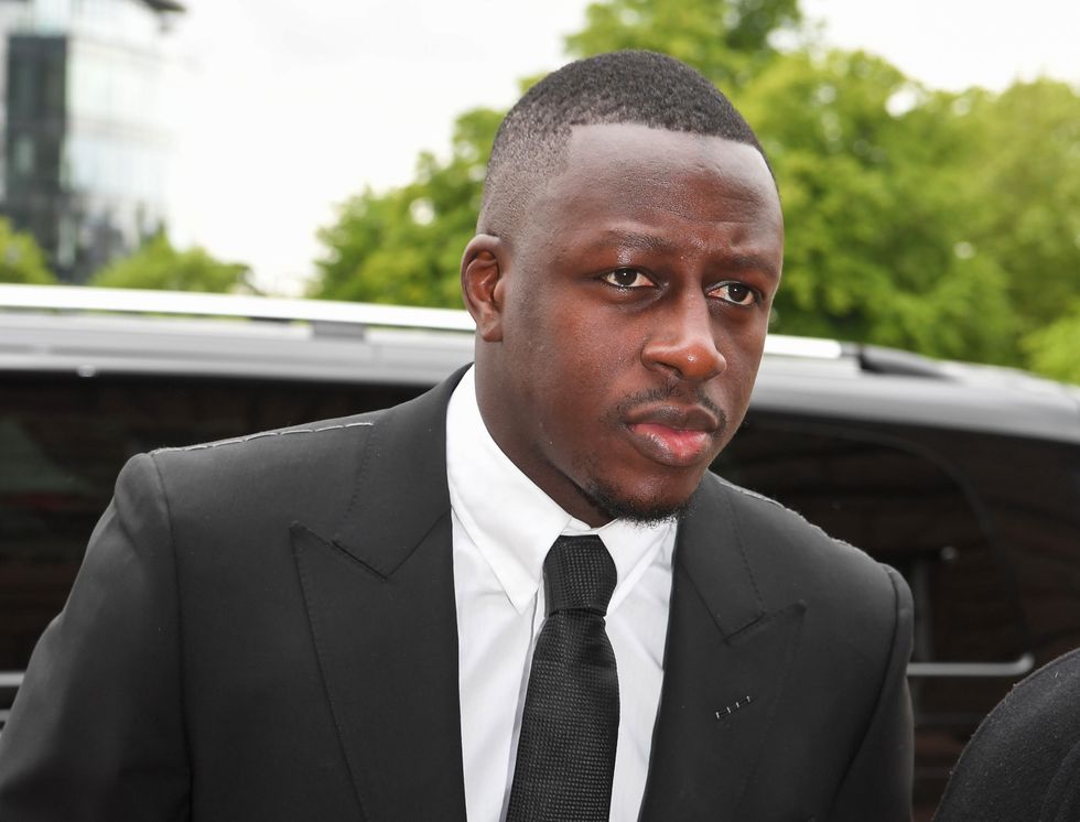 Manchester City footballer Benjamin Mendy arrives at Chester Crown Court, for a pre-trial hearing, where he faces a string of sex crime allegations.
