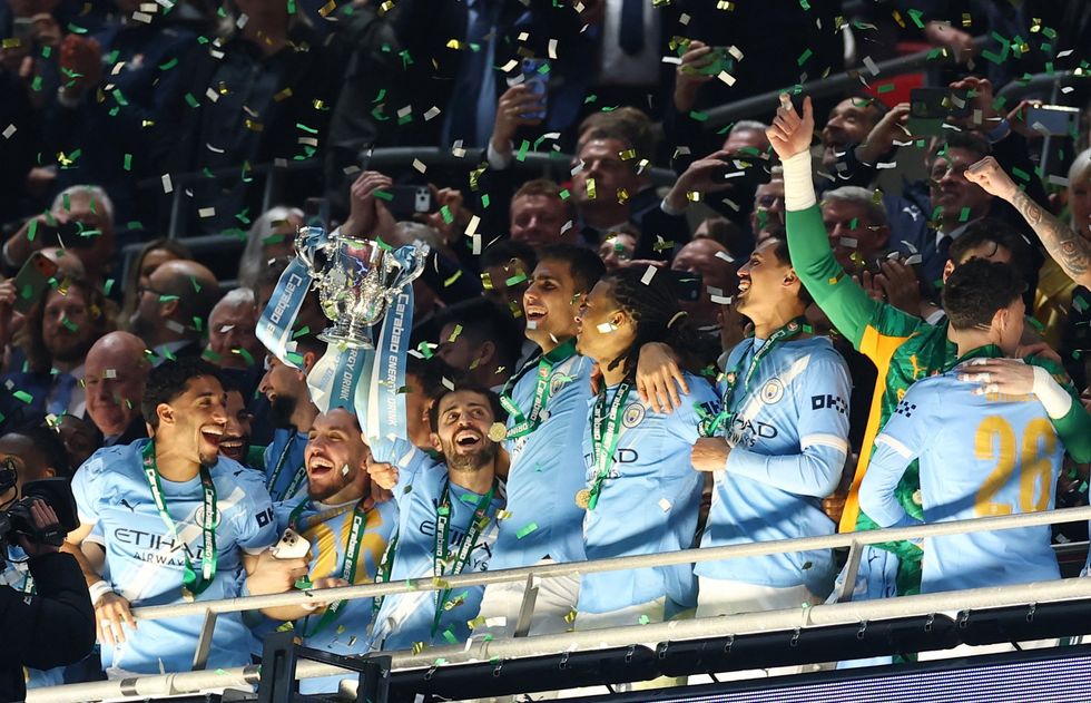 Manchester City have won the Carabao Cup but still have high hopes of winning the Premier League