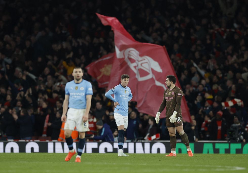 Manchester City's defence were all over the place