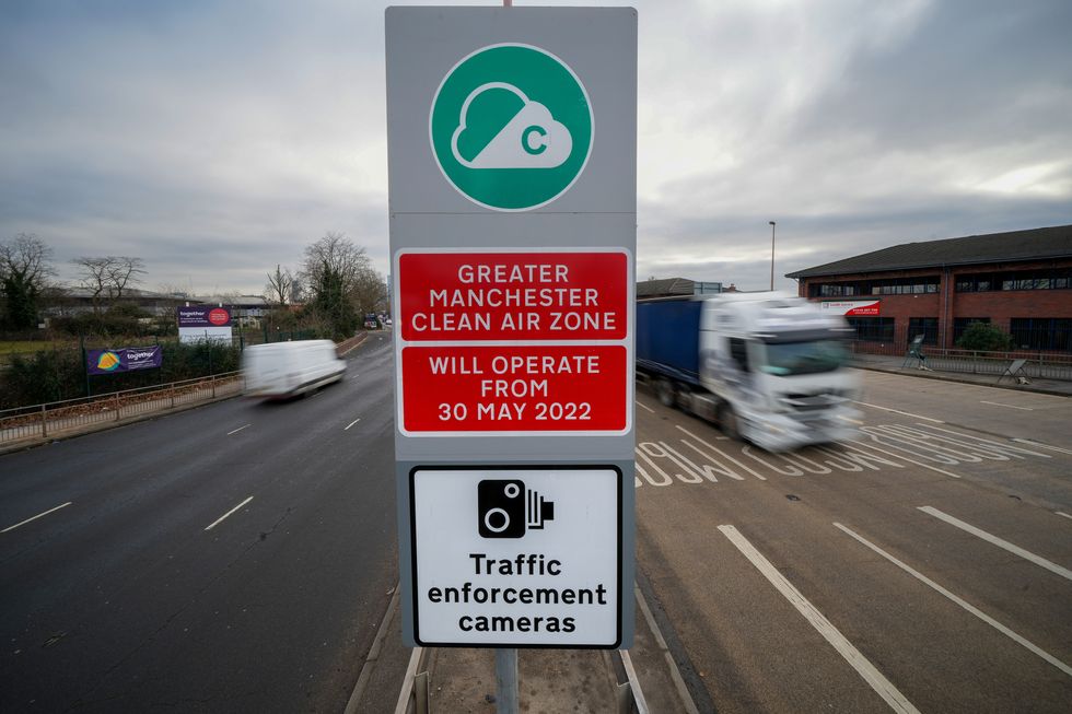 Manchester Clean Air Zone sign
