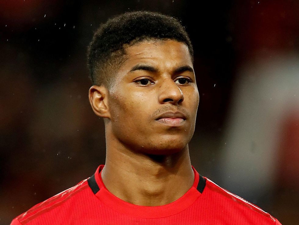 Manchester United and England forward Marcus Rashford who has been voted onto this years Football Black List.