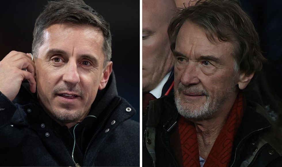 Manchester United Gary Neville Sir Jim Ratcliffe