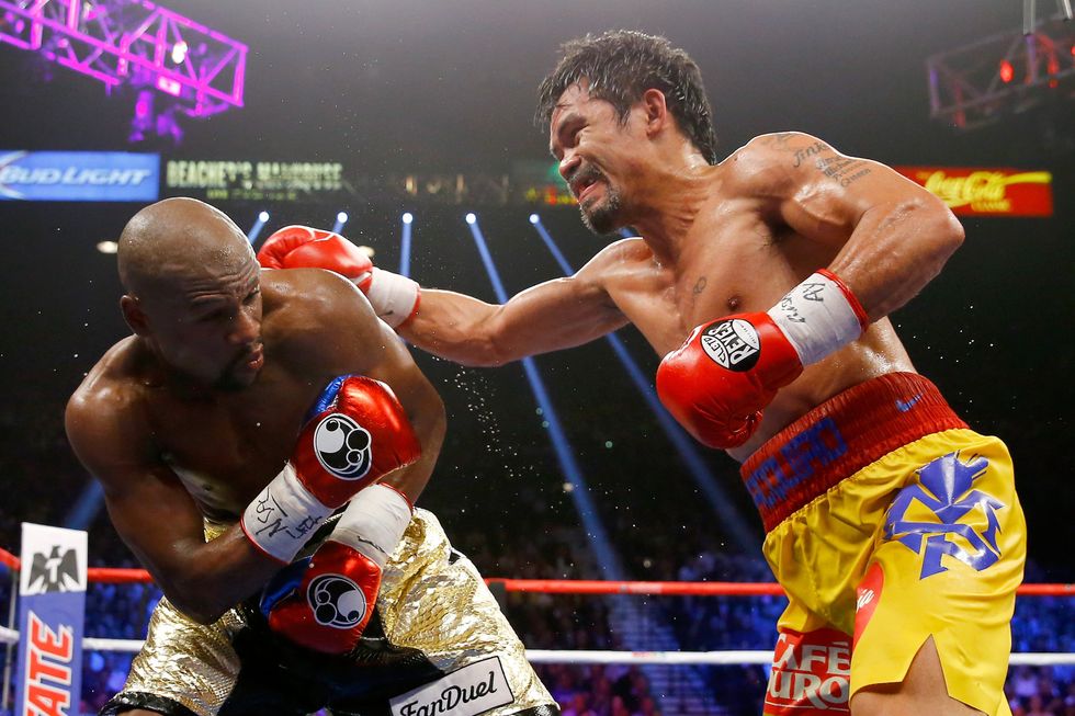 Manny Pacquiao and Floyd Mayweather