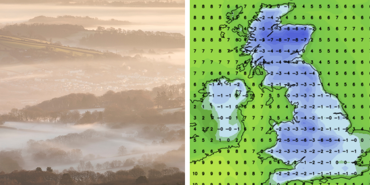 NextImg:UK cold weather: Freezing fog to engulf Britain as country to be lashed with -8C ice bomb