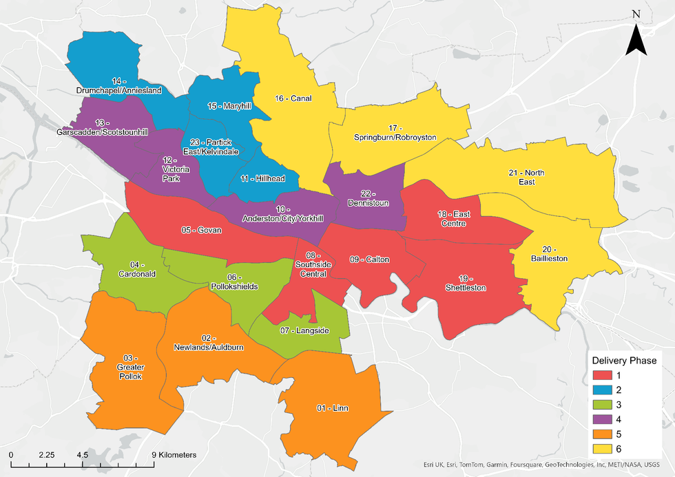 Map of 20mph roll out