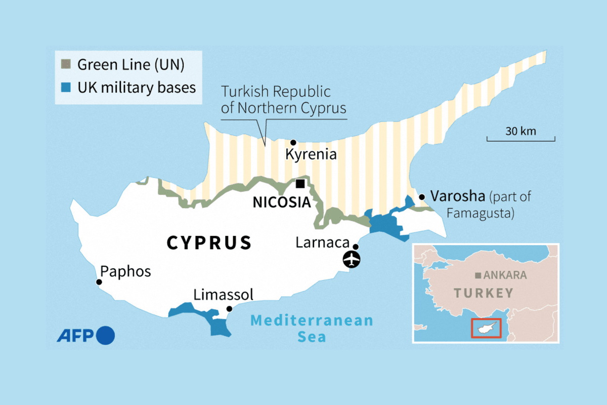 Map of Cyprus