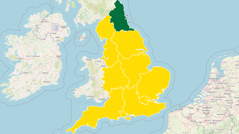 Map of England