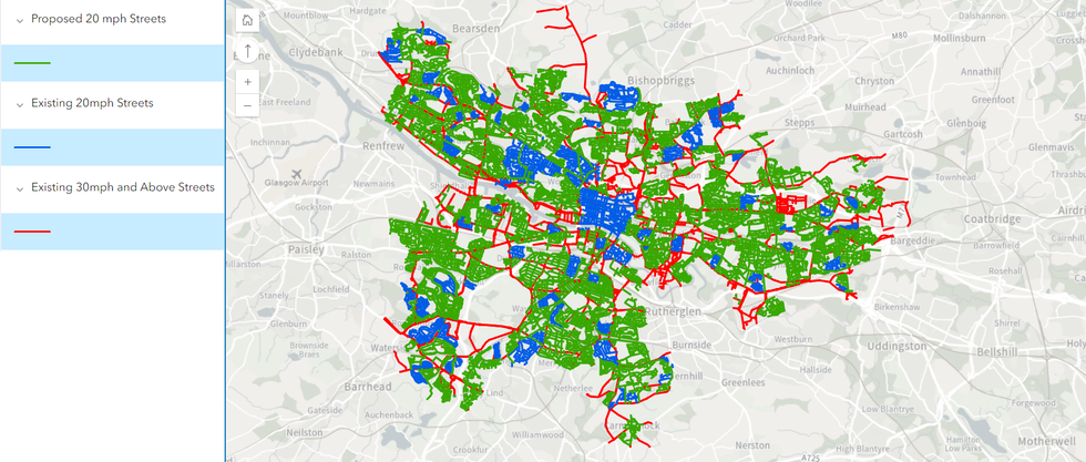Map of Glasgow