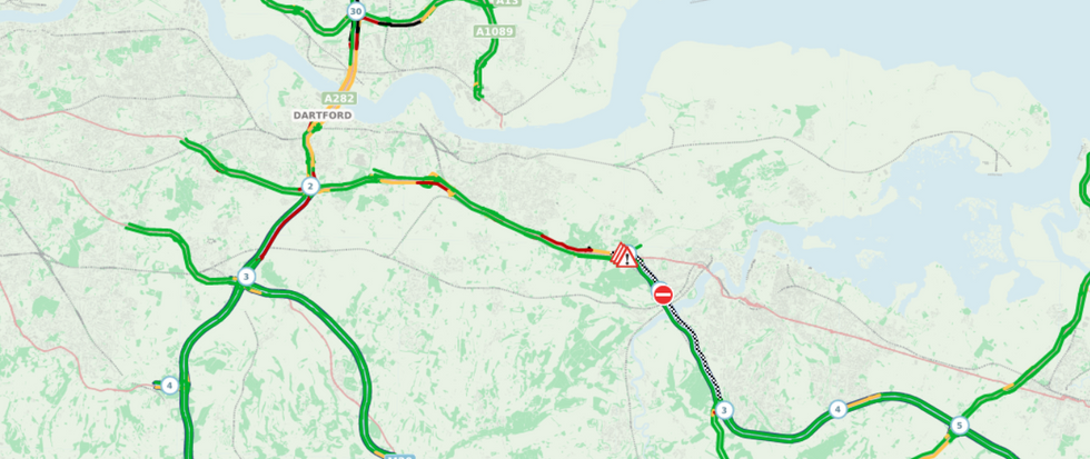 Map of M2 closures