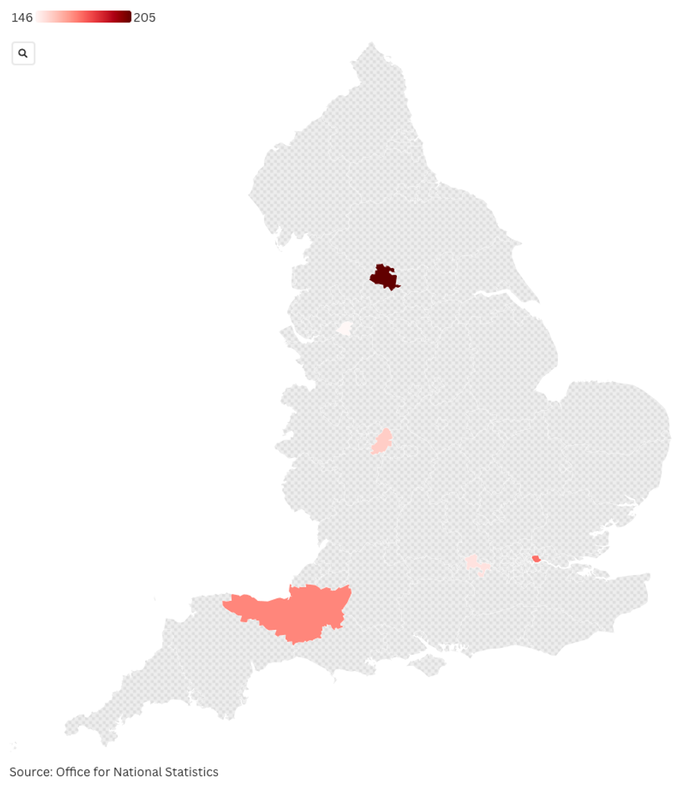 Map showing highest council tax rises and town hall bosses' salaries