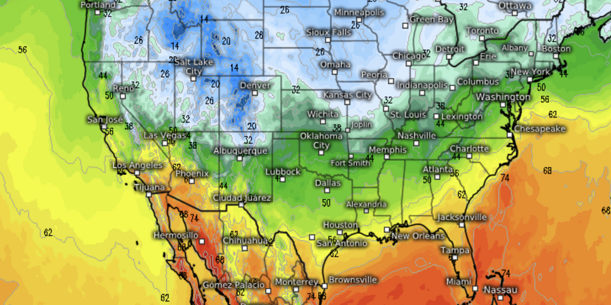 NextImg:US weather: Warm plume to bring 20C surge as ‘storm train’ set to return next week