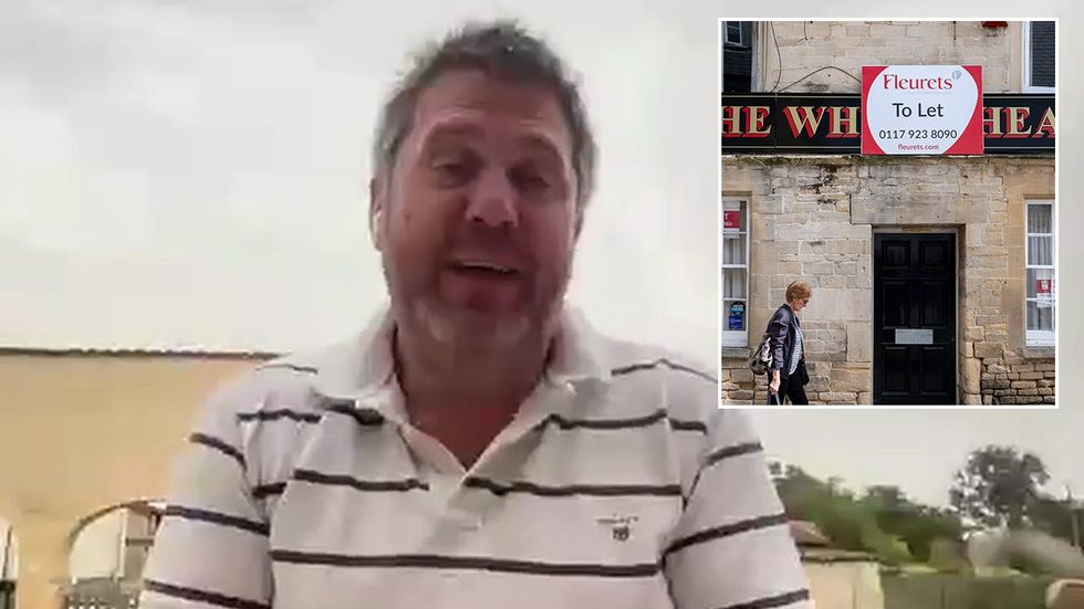 Marc Bridgen, closed down pub
