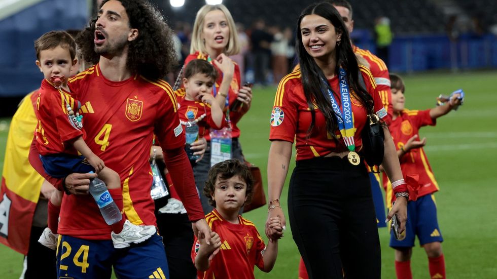 Marc Cucurella and Claudia Rodriguez