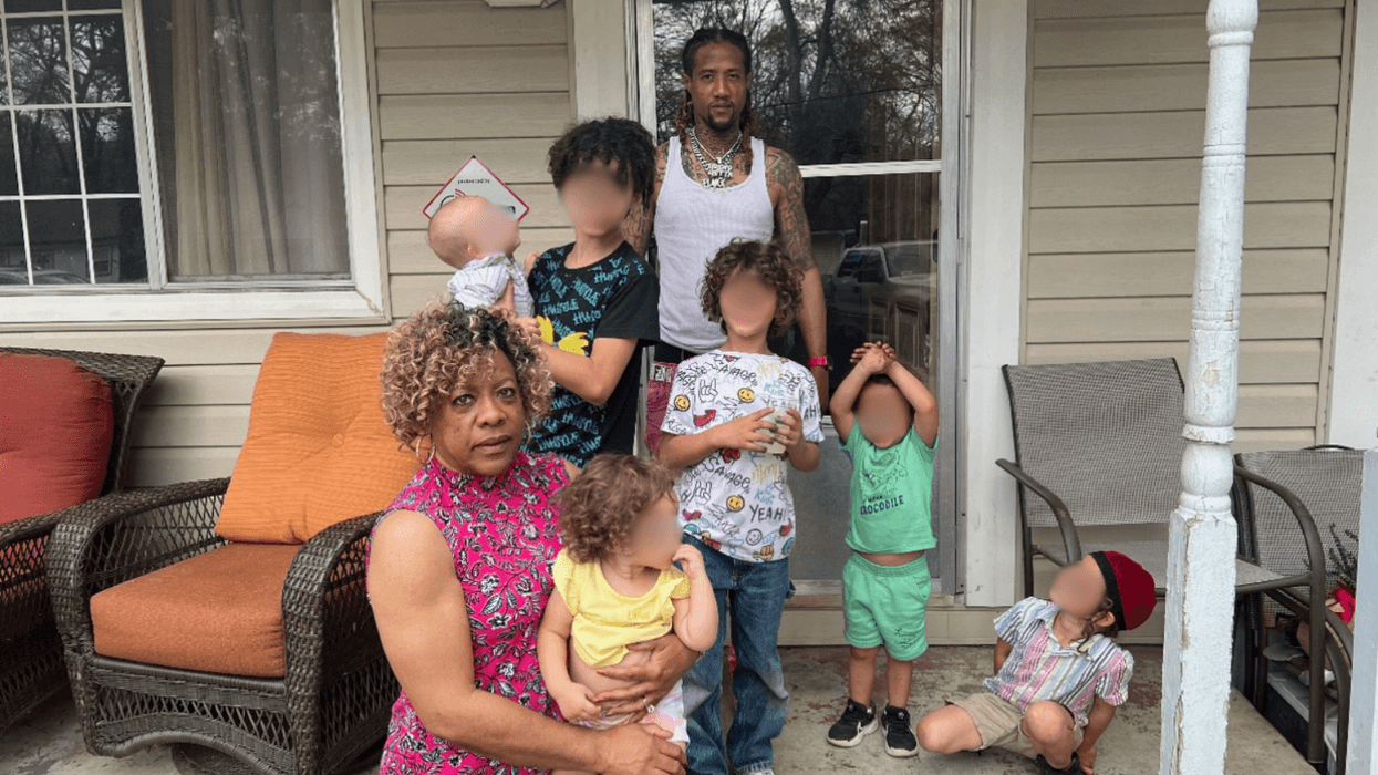 Marcus Ragland and some of his children