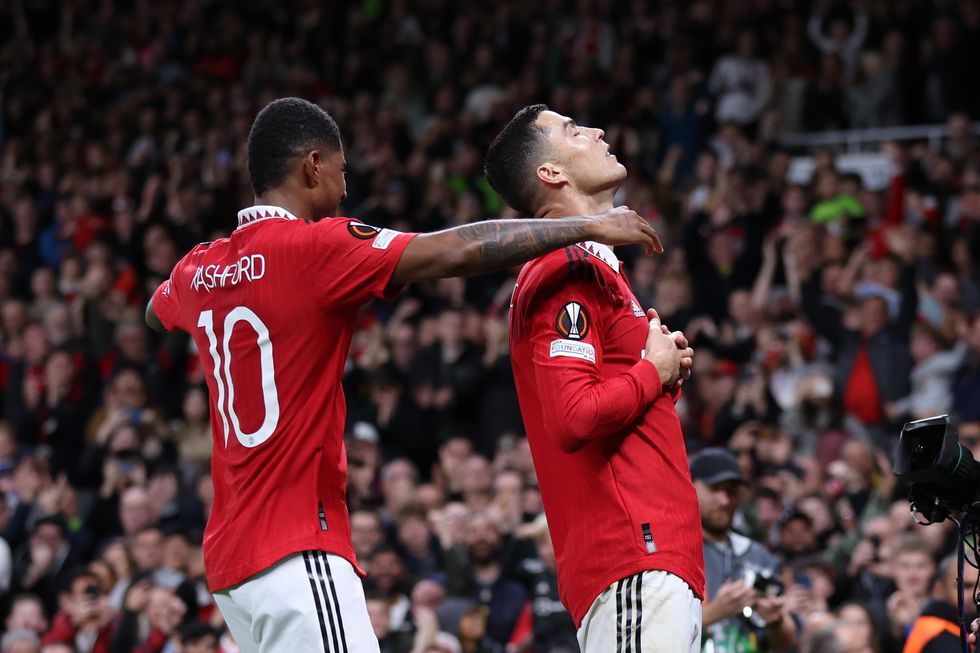 Marcus Rashford and Cristiano Ronaldo