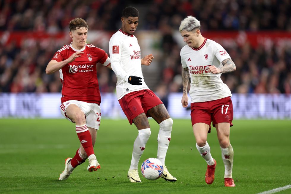 Marcus Rashford Man Utd Nottingham Forest