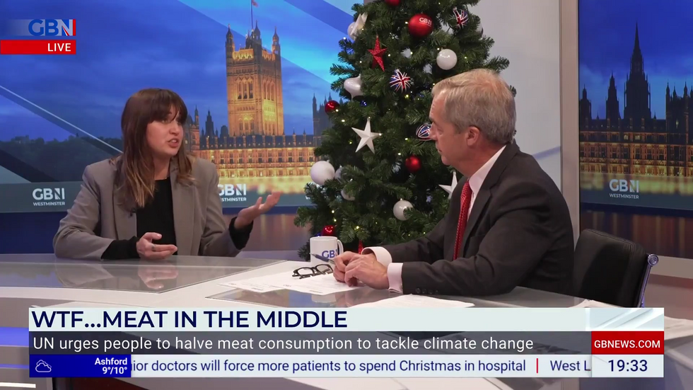 Margarita Sachkova and Nigel Farage