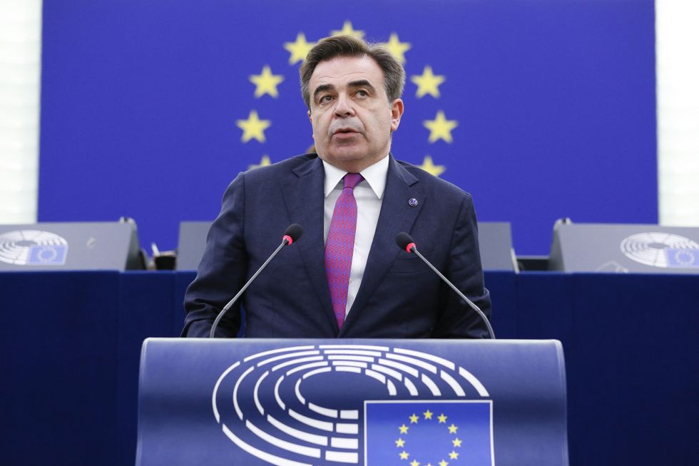 Margaritis Schinas delivers a speech on the European Commission Guidelines