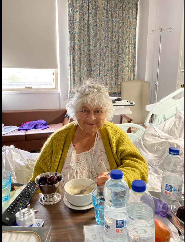 Margolyes admitted that she wasn't feeling too good