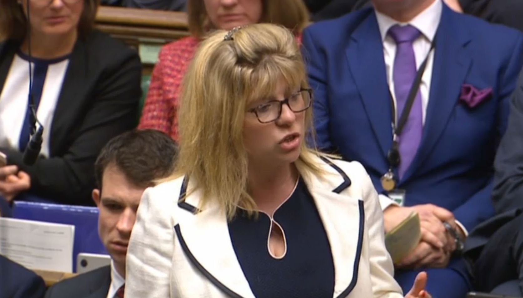 Maria Caulfield MP, who has been appointed as the Conservative Party's vice chair for women, speaks during Prime Minister's Questions in the House of Commons, London.