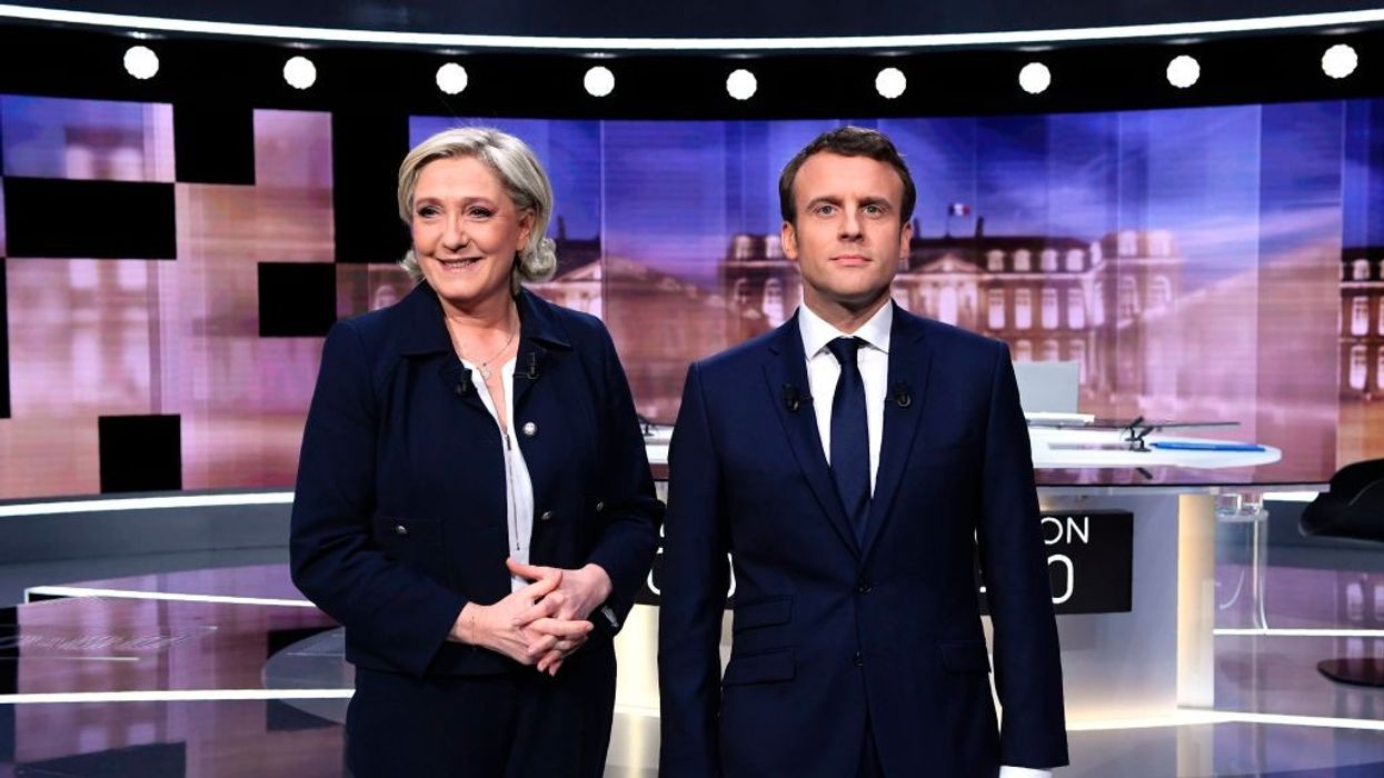 Marine Le Pen and Emmanuel Macron