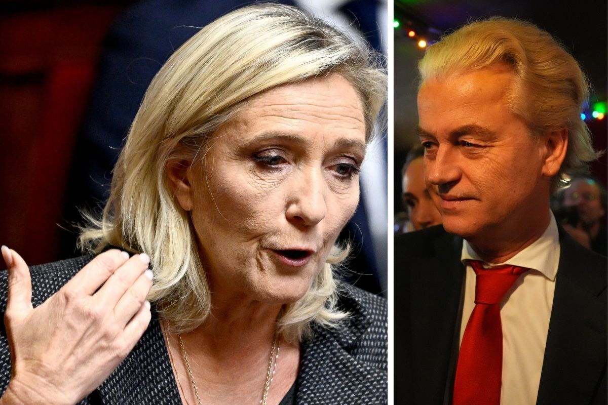Marine Le Pen (left) and Geert Wilders (right)