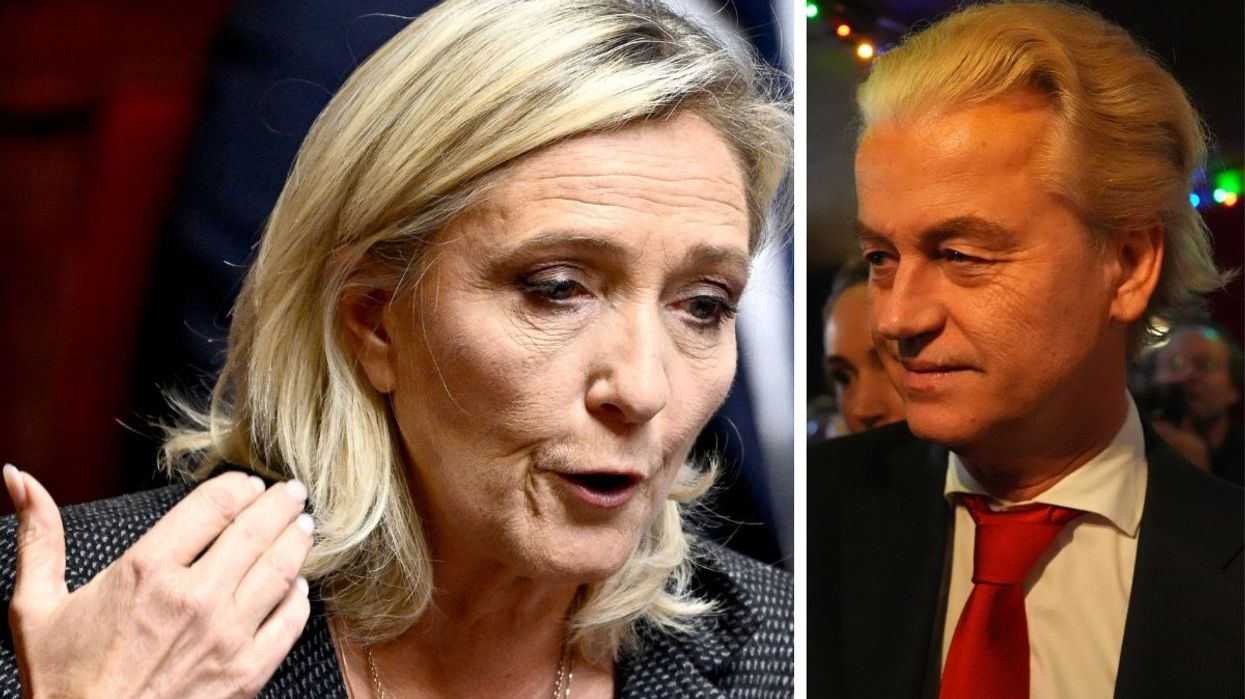 Marine Le Pen (left) and Geert Wilders (right)