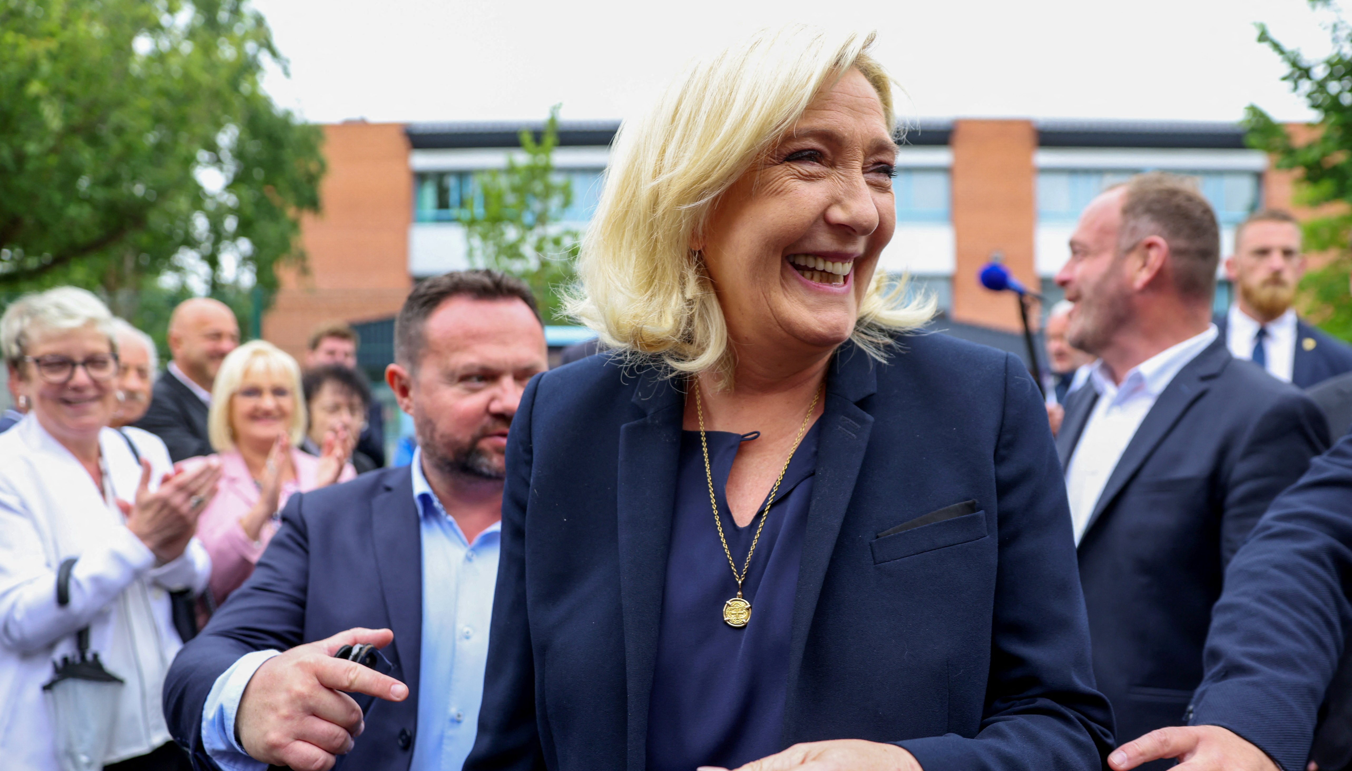Marine Le Pen of National Rally (Rassemblement National).