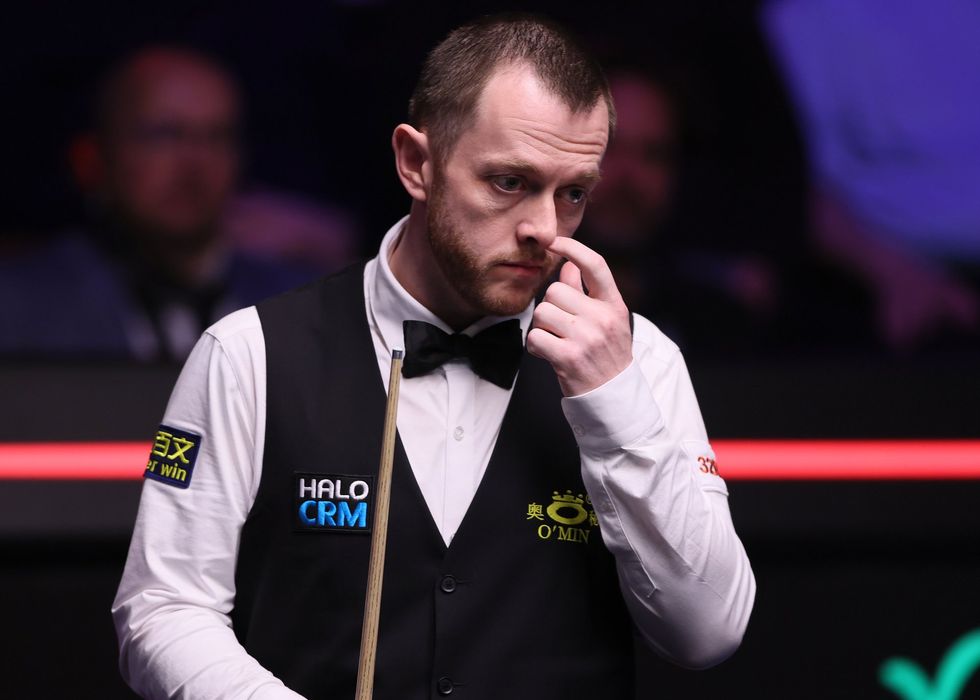 Mark Allen missed a costly black during his World Snooker Championship semi-final with Wu Yize